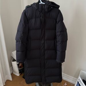 Aritzia Black SuperPuff Long Jacket